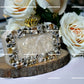 Timeless Beauty Resin Bridal Clutch, A Bride's Personalized Elegance.